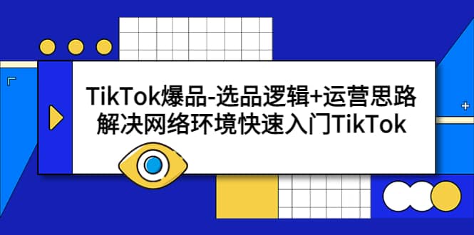 TikTok爆品-选品逻辑+运营思路：解决网络环境快速入门TikTok-选优云网创