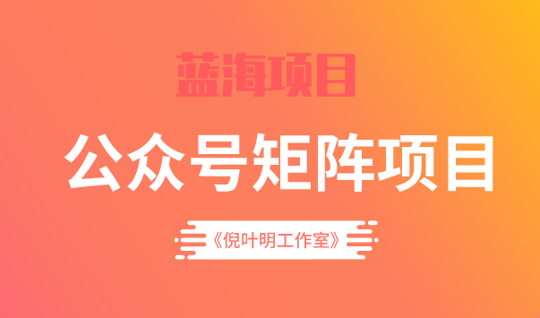 蓝海公众号矩阵项目训练营，0粉冷启动，公众号矩阵账号粉丝突破30w-选优云网创