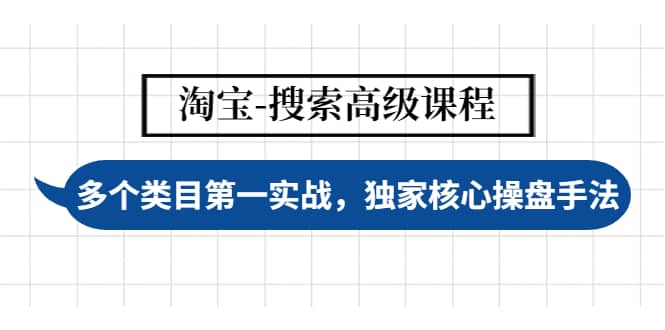 淘宝-搜索高级课程：多个类目第一实战，独家核心操盘手法-选优云网创