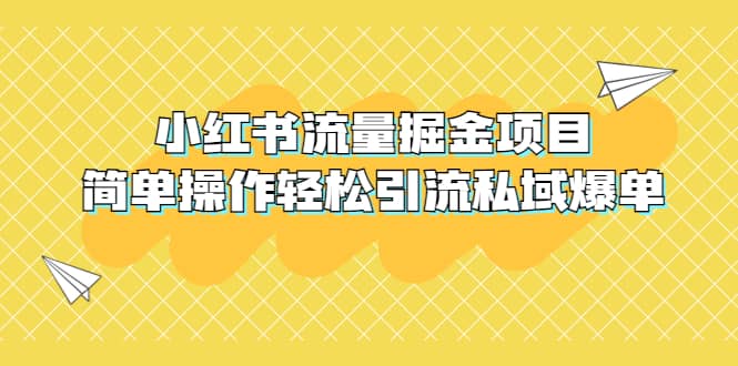 外面收费398小红书流量掘金项目，简单操作轻松引流私域爆单-选优云网创