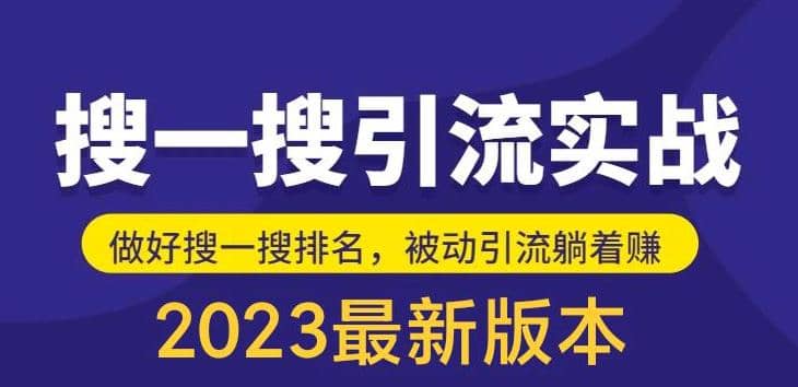 外面收费980的最新公众号搜一搜引流实训课，日引200+-选优云网创