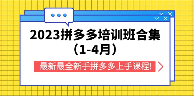 2023拼多多培训班合集（1-4月），最新最全新手拼多多上手课程!-选优云网创