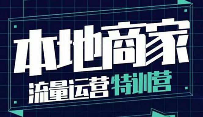 本地商家流量运营特训营，四大板块30节，本地实体商家必看课程-选优云网创