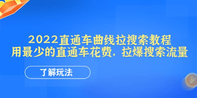 2022直通车曲线拉搜索教程：用最少的直通车花费，拉爆搜索流量-选优云网创